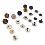 ▷ Wholesale Snap Fasteners Button Sale - X Patterned Metal